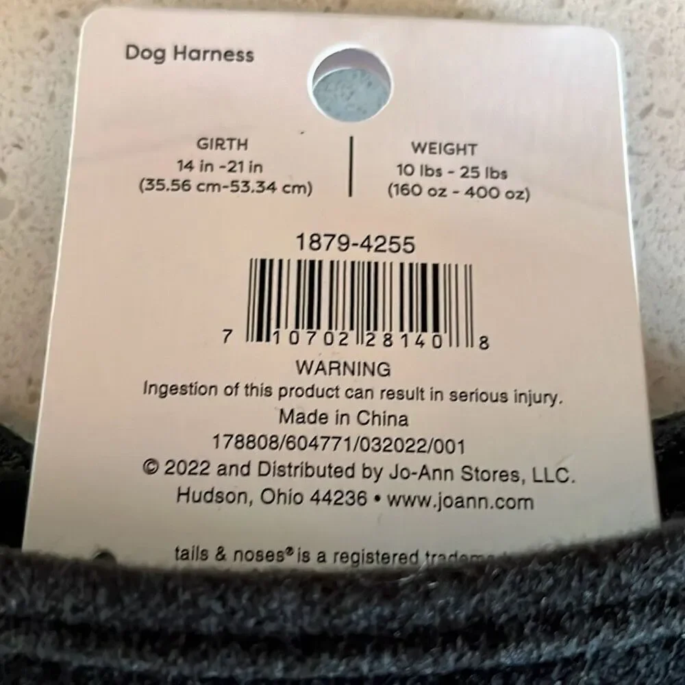NWT Tails & Noses Halloween Dog Harness Wings Size M